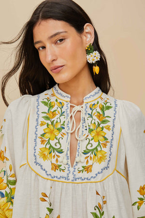 SICILY OFF WHITE MINI DRESS