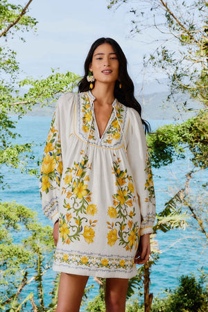 SICILY OFF WHITE MINI DRESS