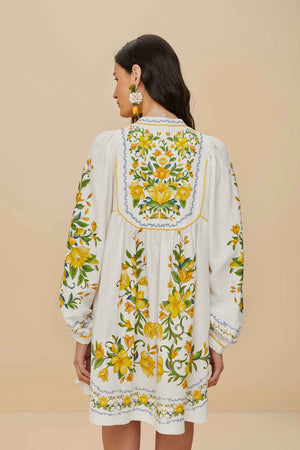 SICILY OFF WHITE MINI DRESS