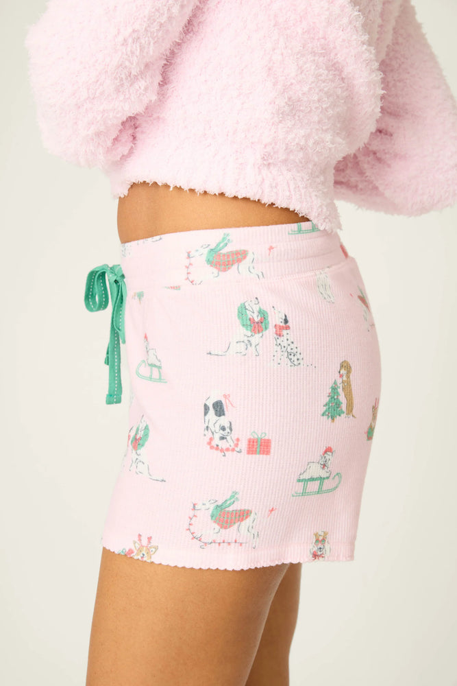 PEACE&PAWLIDAYS PJ SHORTS