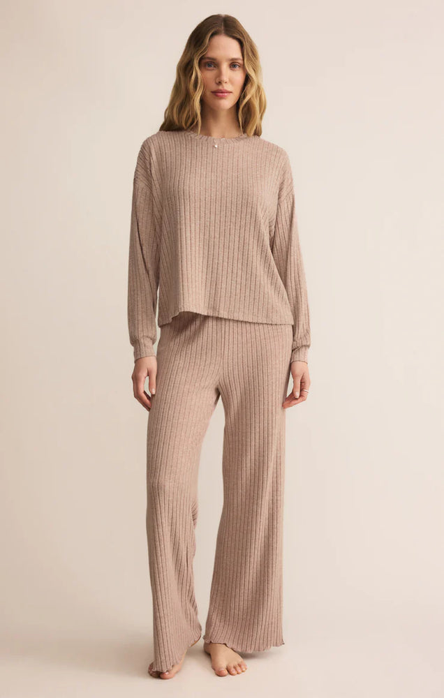 DAWN SMOCKED RIB PANT