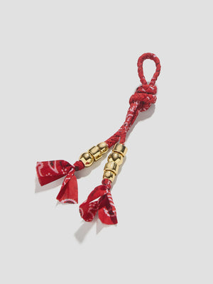 KENNA BRAIDED BANDANA BAG CHARM
