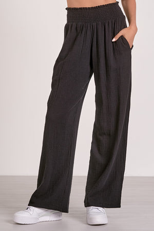 SMOCKED PANTS
