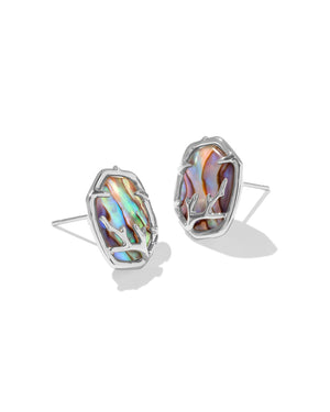 DAPHNE CORAL FRAM STUD EARRINGS